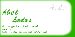 abel lados business card